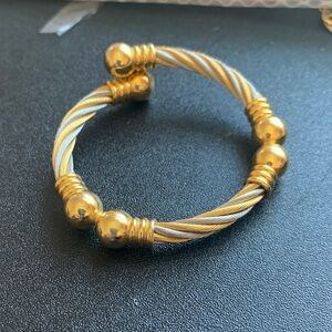 Gold and Silver Beaded Bracelet